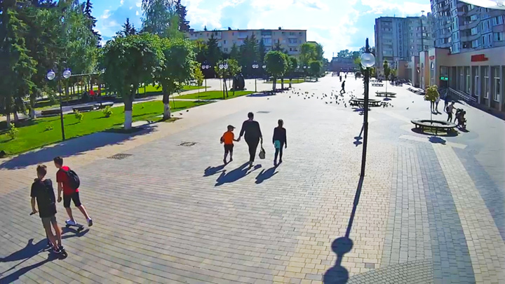 Онлайн веб-камера у сквера Афанасьева, Клин